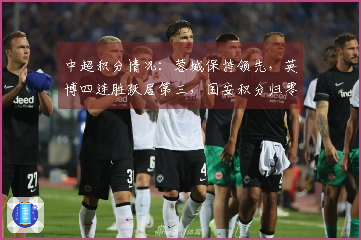 中超积分情况：蓉城保持领先，英博四连胜跃居第三，国安积分归零