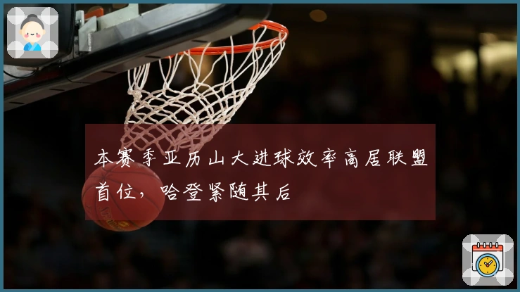 本赛季亚历山大进球效率高居联盟首位，哈登紧随其后